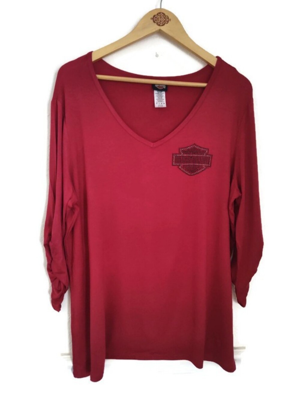 Harley Davidson Wine Red Comfy To Plus Size 2X